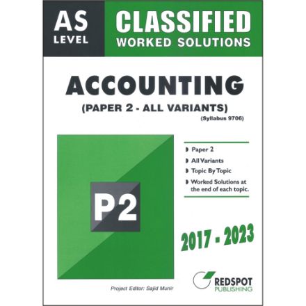 Picture of AS Level Classified Accounting P2 (All Variants)
