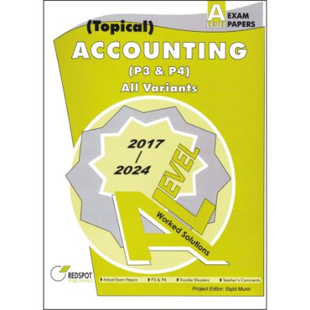 Picture of A Level Accounting (9706) Paper 3 & Paper 4 (Topical)