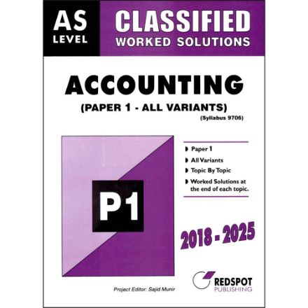 Picture of AS Level Classified Accounting (9706) Paper 1, MCQ  (All Variants)